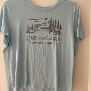 American Eagle Outfitters Light Blue Tee